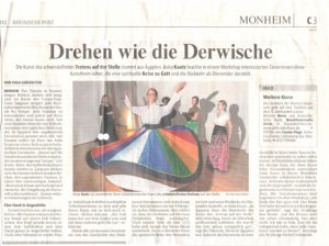 Presse: Rheinische Post 2012-1 Derwisch Tanzen